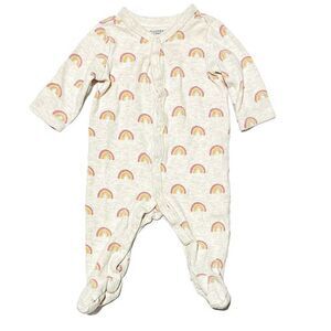 GYMBOREE rainbow print footed pJ's